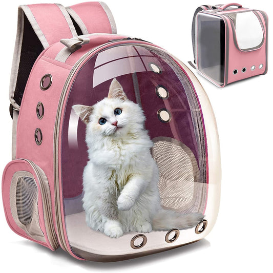 Cat Carrier Bags Breathable Pet Carriers Small Dog Cat Backpack Travel Space Capsule Cage Pet Transport Bag Carrying For Cats