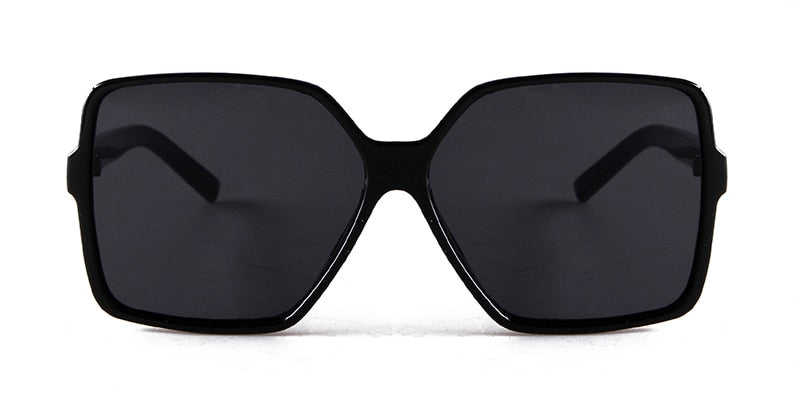 Vintage Oversized Square Sunglasses Women Luxury Big Frame Women Sun Glasses Black Fashion Gradient Female Glasses Shades S381