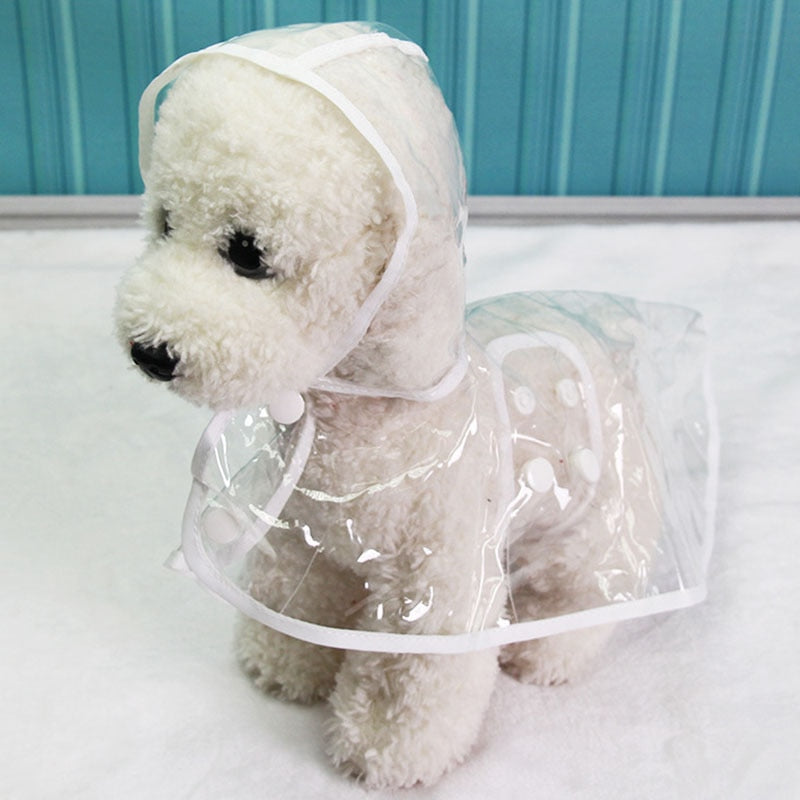 Waterproof Transparent Raincoats XS-XL Dog Raincoat Spring Summer Rain Coats Dog Light Clothes Pet Accessories Puppy Rain