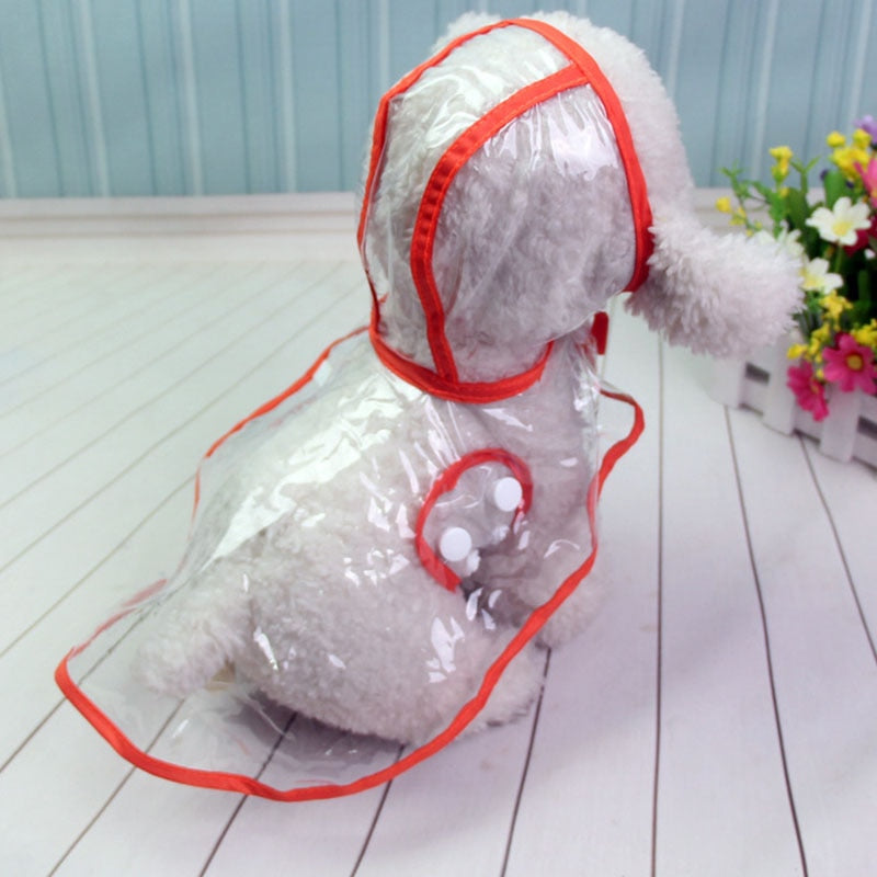 Waterproof Transparent Raincoats XS-XL Dog Raincoat Spring Summer Rain Coats Dog Light Clothes Pet Accessories Puppy Rain