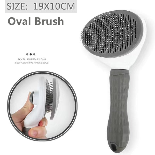 Pet Dog Hair Brush Cat Comb Grooming And Care Cat Brush Stainless Steel Comb For Long Hair Dogs Cleaning Pets Dogs Accessories